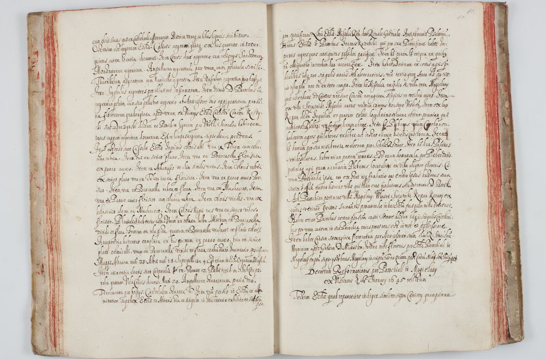 Zdjęcie nr 51 dla obiektu archiwalnego: Liber visitationum a R. D. Joanne Tarnowski, archidiacono Cracoviensi visitatarum ecclesiarum parachialium in decanatibus: Novi Monte, Scavinensi, Zatoriensi, Żiwecensi et Oswiecimensi in annis 1644 - 1647 expeditarum.