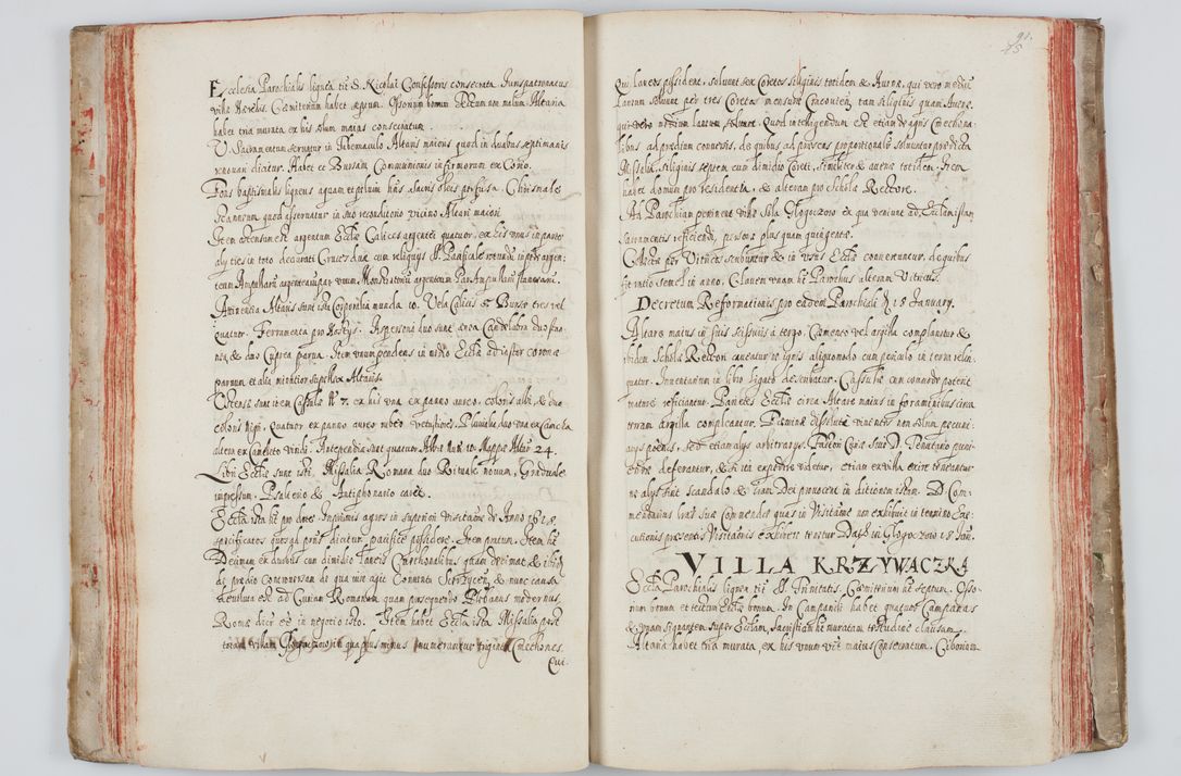 Zdjęcie nr 57 dla obiektu archiwalnego: Liber visitationum a R. D. Joanne Tarnowski, archidiacono Cracoviensi visitatarum ecclesiarum parachialium in decanatibus: Novi Monte, Scavinensi, Zatoriensi, Żiwecensi et Oswiecimensi in annis 1644 - 1647 expeditarum.