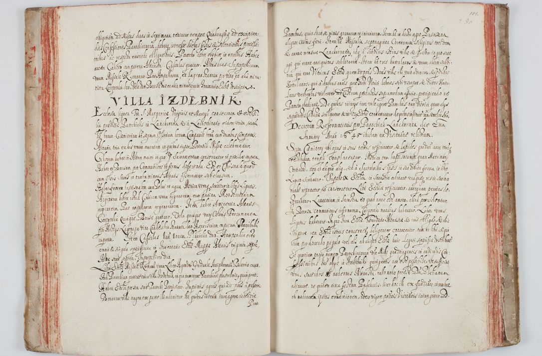 Zdjęcie nr 63 dla obiektu archiwalnego: Liber visitationum a R. D. Joanne Tarnowski, archidiacono Cracoviensi visitatarum ecclesiarum parachialium in decanatibus: Novi Monte, Scavinensi, Zatoriensi, Żiwecensi et Oswiecimensi in annis 1644 - 1647 expeditarum.