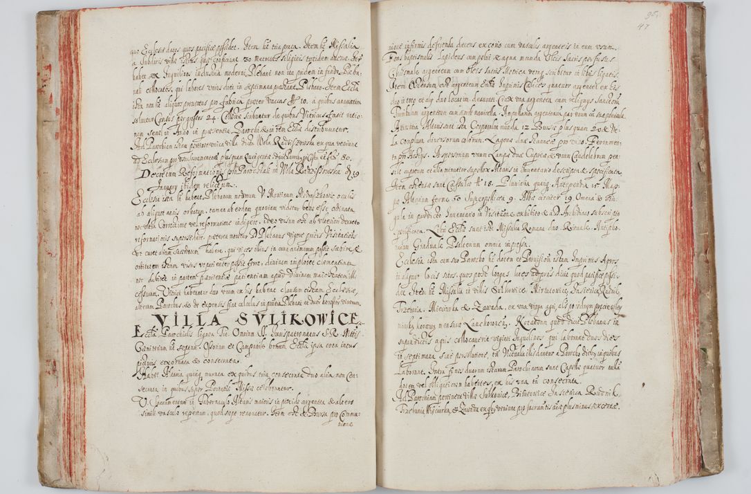 Zdjęcie nr 60 dla obiektu archiwalnego: Liber visitationum a R. D. Joanne Tarnowski, archidiacono Cracoviensi visitatarum ecclesiarum parachialium in decanatibus: Novi Monte, Scavinensi, Zatoriensi, Żiwecensi et Oswiecimensi in annis 1644 - 1647 expeditarum.