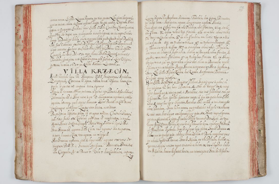 Zdjęcie nr 67 dla obiektu archiwalnego: Liber visitationum a R. D. Joanne Tarnowski, archidiacono Cracoviensi visitatarum ecclesiarum parachialium in decanatibus: Novi Monte, Scavinensi, Zatoriensi, Żiwecensi et Oswiecimensi in annis 1644 - 1647 expeditarum.