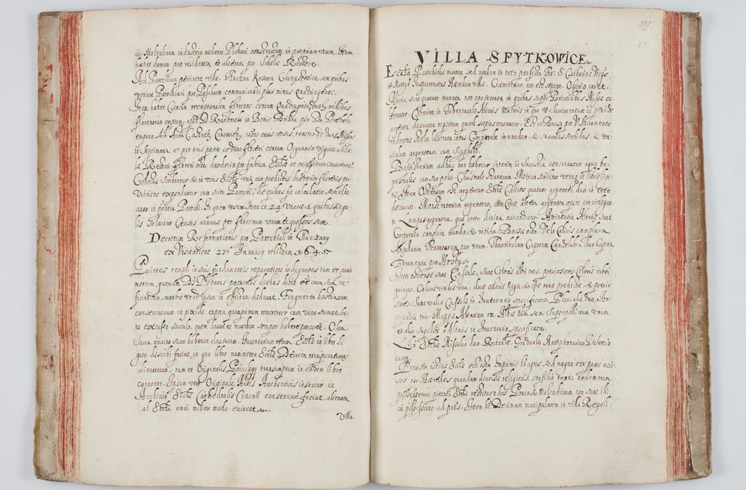 Zdjęcie nr 73 dla obiektu archiwalnego: Liber visitationum a R. D. Joanne Tarnowski, archidiacono Cracoviensi visitatarum ecclesiarum parachialium in decanatibus: Novi Monte, Scavinensi, Zatoriensi, Żiwecensi et Oswiecimensi in annis 1644 - 1647 expeditarum.