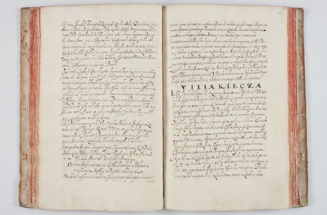 Zdjęcie nr 79 dla obiektu archiwalnego: Liber visitationum a R. D. Joanne Tarnowski, archidiacono Cracoviensi visitatarum ecclesiarum parachialium in decanatibus: Novi Monte, Scavinensi, Zatoriensi, Żiwecensi et Oswiecimensi in annis 1644 - 1647 expeditarum.