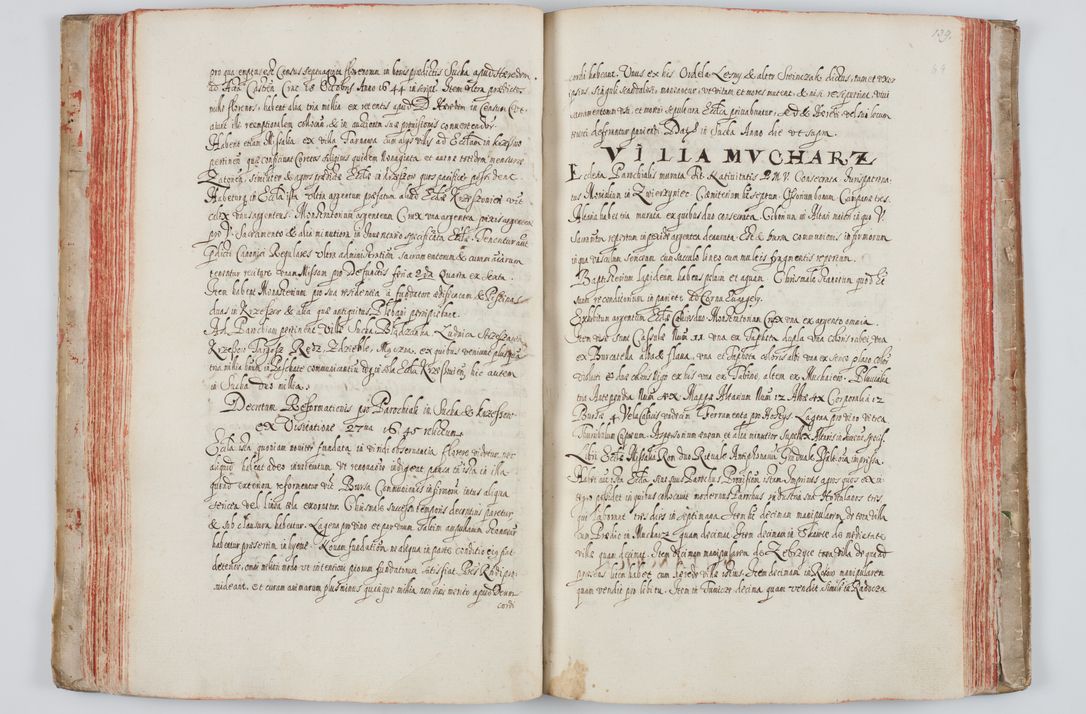 Zdjęcie nr 85 dla obiektu archiwalnego: Liber visitationum a R. D. Joanne Tarnowski, archidiacono Cracoviensi visitatarum ecclesiarum parachialium in decanatibus: Novi Monte, Scavinensi, Zatoriensi, Żiwecensi et Oswiecimensi in annis 1644 - 1647 expeditarum.