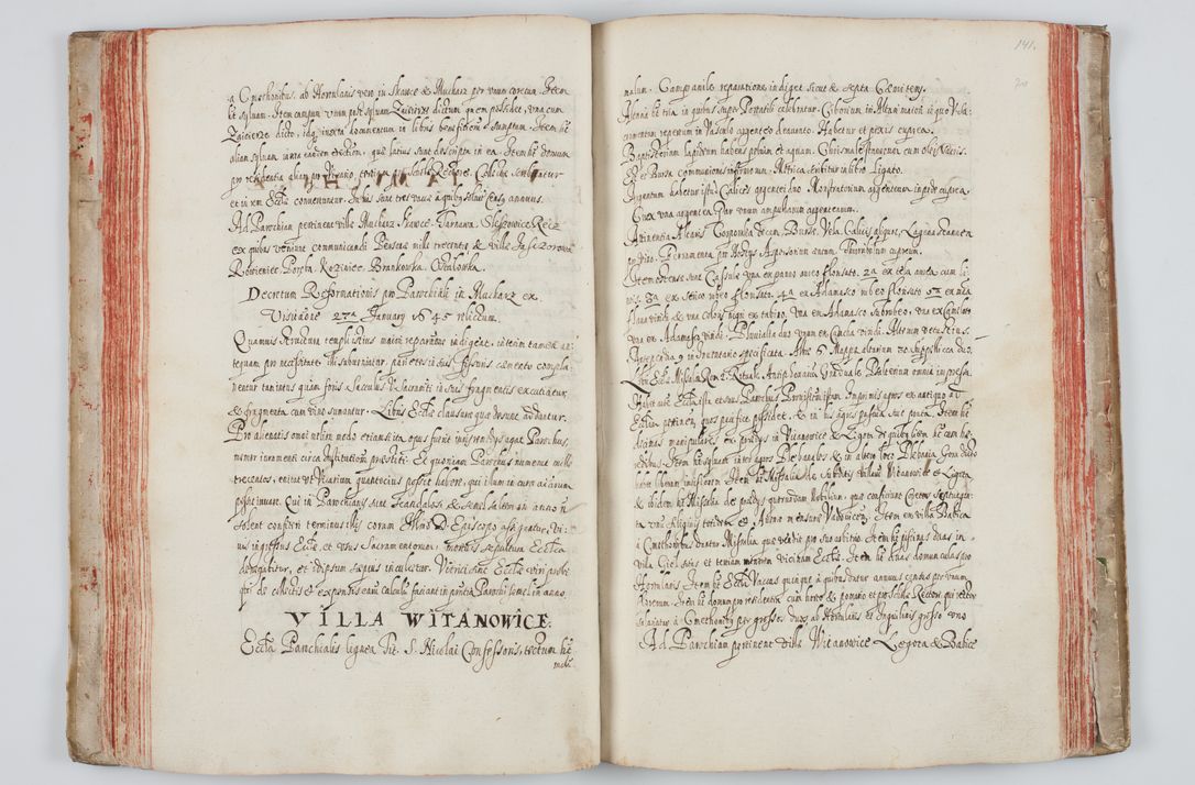 Zdjęcie nr 86 dla obiektu archiwalnego: Liber visitationum a R. D. Joanne Tarnowski, archidiacono Cracoviensi visitatarum ecclesiarum parachialium in decanatibus: Novi Monte, Scavinensi, Zatoriensi, Żiwecensi et Oswiecimensi in annis 1644 - 1647 expeditarum.