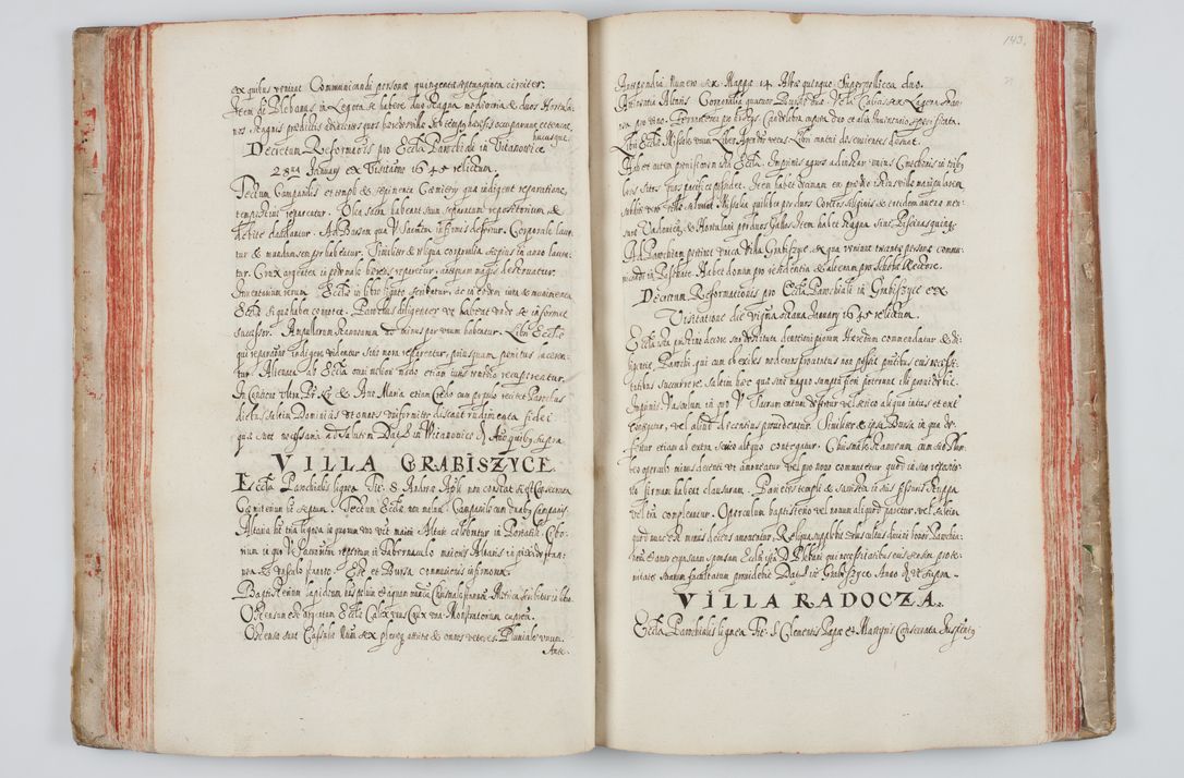 Zdjęcie nr 87 dla obiektu archiwalnego: Liber visitationum a R. D. Joanne Tarnowski, archidiacono Cracoviensi visitatarum ecclesiarum parachialium in decanatibus: Novi Monte, Scavinensi, Zatoriensi, Żiwecensi et Oswiecimensi in annis 1644 - 1647 expeditarum.