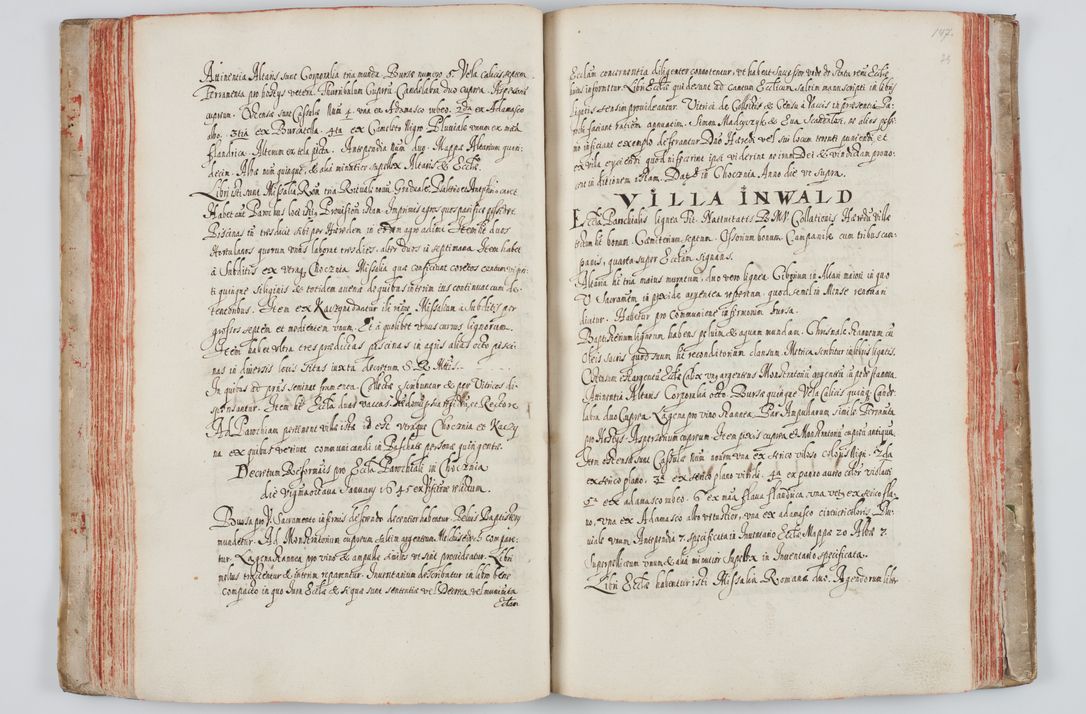 Zdjęcie nr 89 dla obiektu archiwalnego: Liber visitationum a R. D. Joanne Tarnowski, archidiacono Cracoviensi visitatarum ecclesiarum parachialium in decanatibus: Novi Monte, Scavinensi, Zatoriensi, Żiwecensi et Oswiecimensi in annis 1644 - 1647 expeditarum.