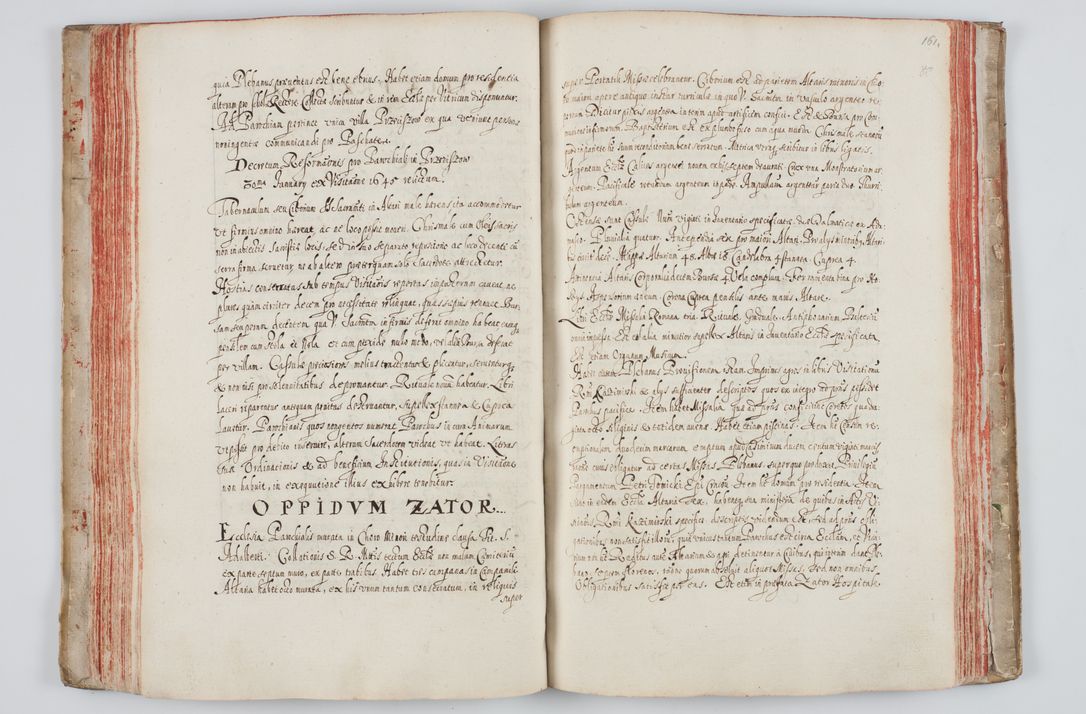 Zdjęcie nr 96 dla obiektu archiwalnego: Liber visitationum a R. D. Joanne Tarnowski, archidiacono Cracoviensi visitatarum ecclesiarum parachialium in decanatibus: Novi Monte, Scavinensi, Zatoriensi, Żiwecensi et Oswiecimensi in annis 1644 - 1647 expeditarum.