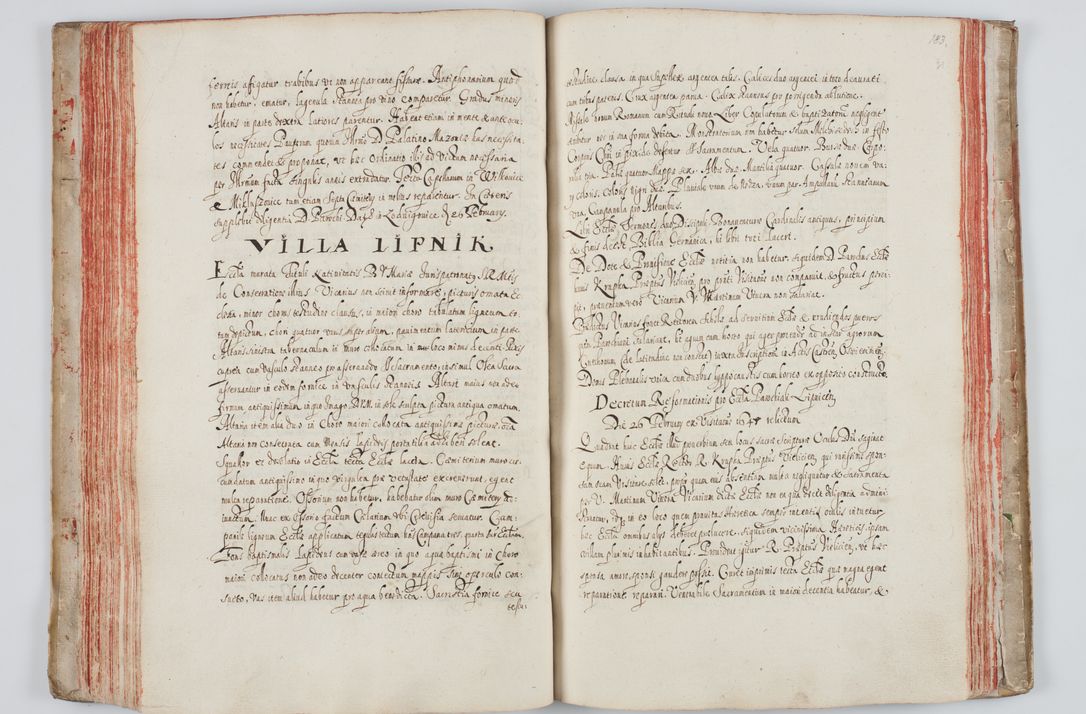 Zdjęcie nr 107 dla obiektu archiwalnego: Liber visitationum a R. D. Joanne Tarnowski, archidiacono Cracoviensi visitatarum ecclesiarum parachialium in decanatibus: Novi Monte, Scavinensi, Zatoriensi, Żiwecensi et Oswiecimensi in annis 1644 - 1647 expeditarum.