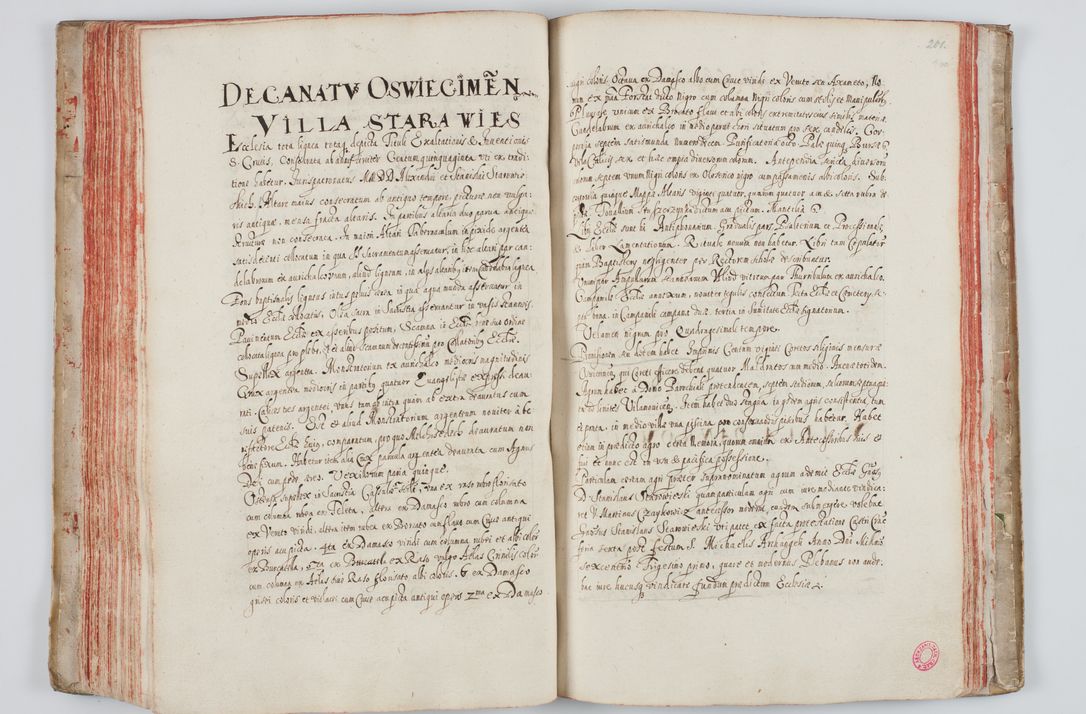 Zdjęcie nr 116 dla obiektu archiwalnego: Liber visitationum a R. D. Joanne Tarnowski, archidiacono Cracoviensi visitatarum ecclesiarum parachialium in decanatibus: Novi Monte, Scavinensi, Zatoriensi, Żiwecensi et Oswiecimensi in annis 1644 - 1647 expeditarum.