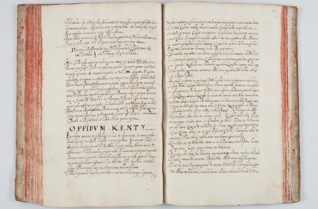 Zdjęcie nr 124 dla obiektu archiwalnego: Liber visitationum a R. D. Joanne Tarnowski, archidiacono Cracoviensi visitatarum ecclesiarum parachialium in decanatibus: Novi Monte, Scavinensi, Zatoriensi, Żiwecensi et Oswiecimensi in annis 1644 - 1647 expeditarum.