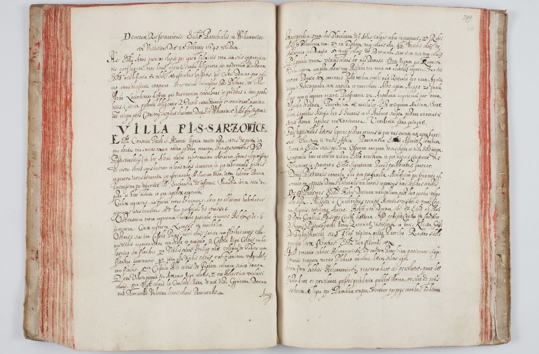 Zdjęcie nr 122 dla obiektu archiwalnego: Liber visitationum a R. D. Joanne Tarnowski, archidiacono Cracoviensi visitatarum ecclesiarum parachialium in decanatibus: Novi Monte, Scavinensi, Zatoriensi, Żiwecensi et Oswiecimensi in annis 1644 - 1647 expeditarum.