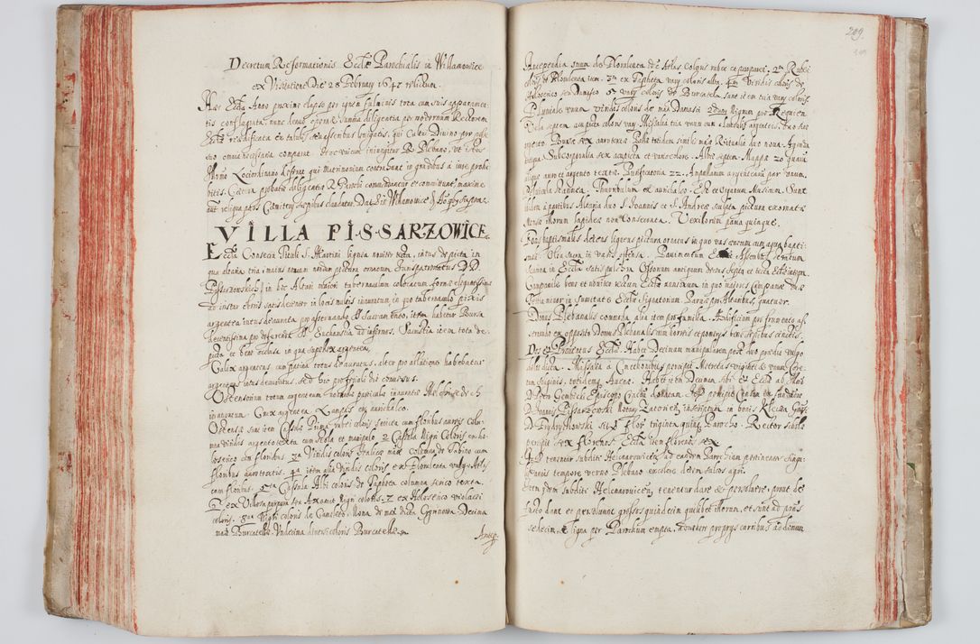 Zdjęcie nr 123 dla obiektu archiwalnego: Liber visitationum a R. D. Joanne Tarnowski, archidiacono Cracoviensi visitatarum ecclesiarum parachialium in decanatibus: Novi Monte, Scavinensi, Zatoriensi, Żiwecensi et Oswiecimensi in annis 1644 - 1647 expeditarum.