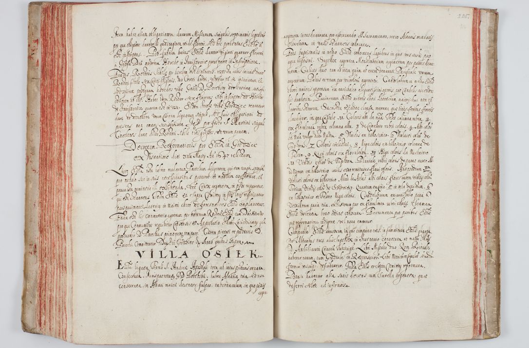 Zdjęcie nr 133 dla obiektu archiwalnego: Liber visitationum a R. D. Joanne Tarnowski, archidiacono Cracoviensi visitatarum ecclesiarum parachialium in decanatibus: Novi Monte, Scavinensi, Zatoriensi, Żiwecensi et Oswiecimensi in annis 1644 - 1647 expeditarum.
