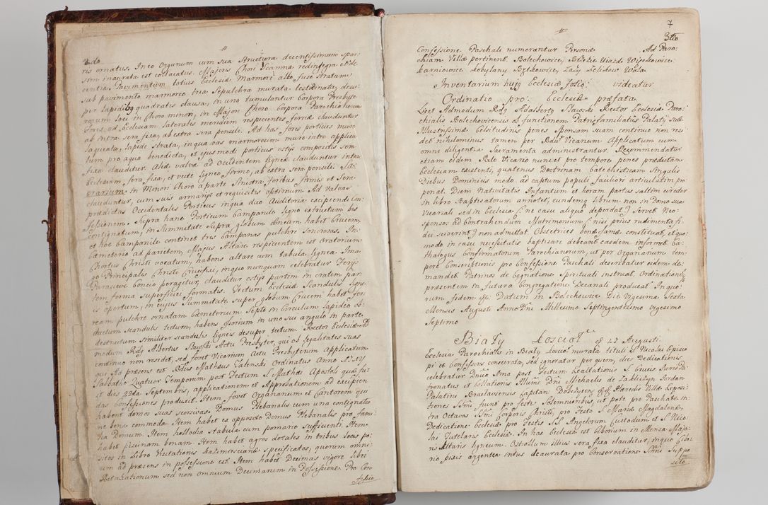 Zdjęcie nr 12 dla obiektu archiwalnego: Wizytacja kanoniczna przeprowadzona w dn. 28 kwietnia 1728 r. przez bpa Michała Kunickiego...