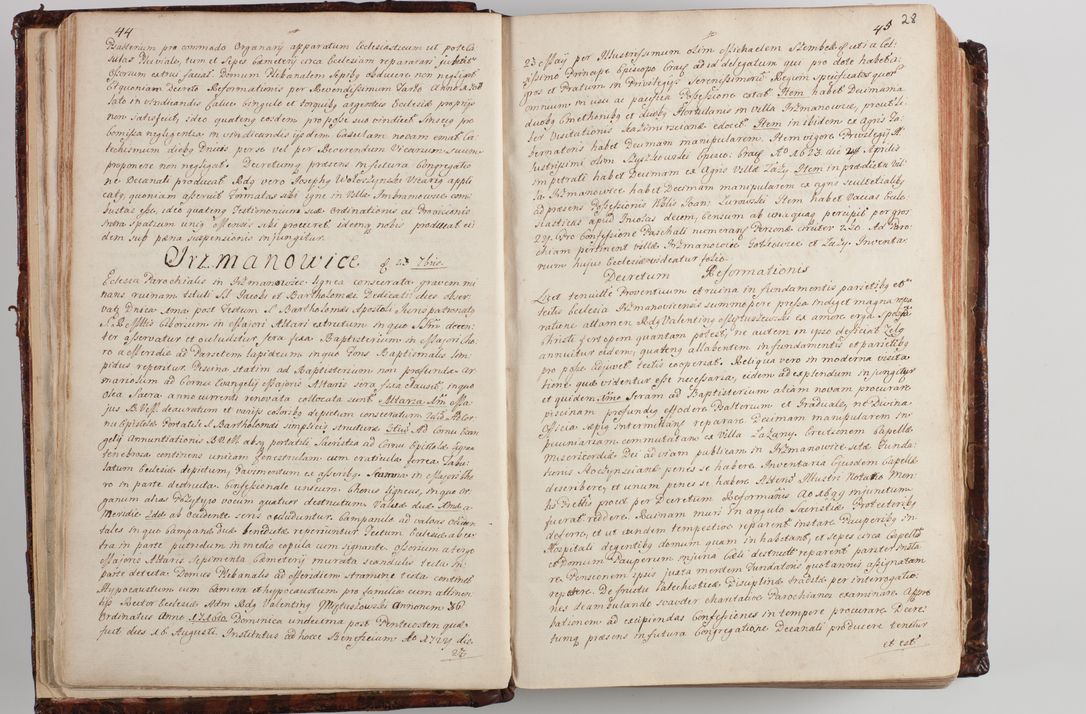 Zdjęcie nr 33 dla obiektu archiwalnego: Wizytacja kanoniczna przeprowadzona w dn. 28 kwietnia 1728 r. przez bpa Michała Kunickiego...