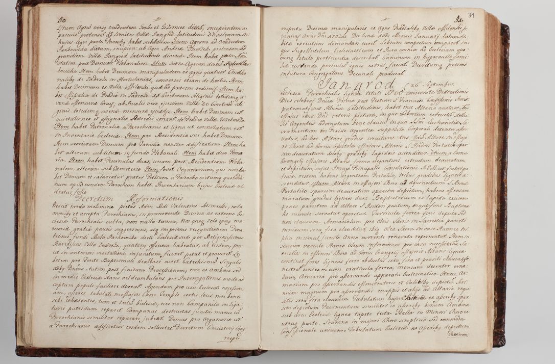 Zdjęcie nr 36 dla obiektu archiwalnego: Wizytacja kanoniczna przeprowadzona w dn. 28 kwietnia 1728 r. przez bpa Michała Kunickiego...