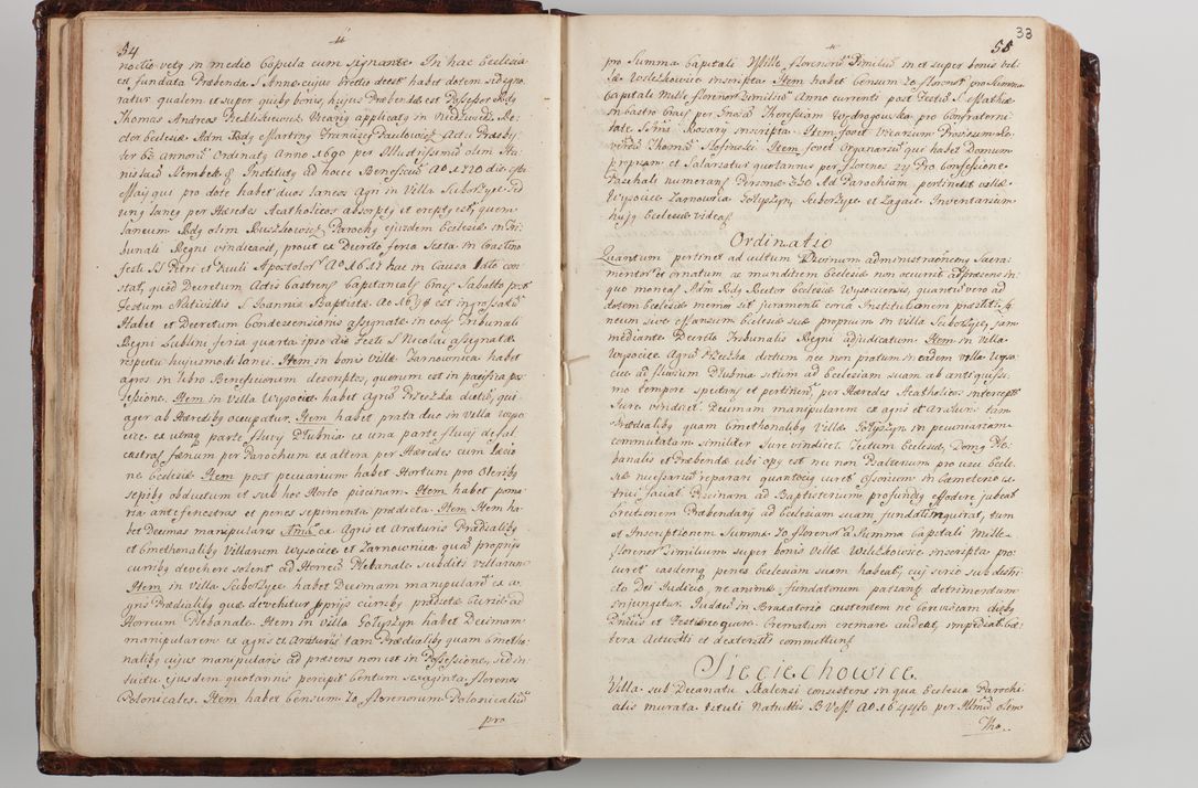 Zdjęcie nr 38 dla obiektu archiwalnego: Wizytacja kanoniczna przeprowadzona w dn. 28 kwietnia 1728 r. przez bpa Michała Kunickiego...