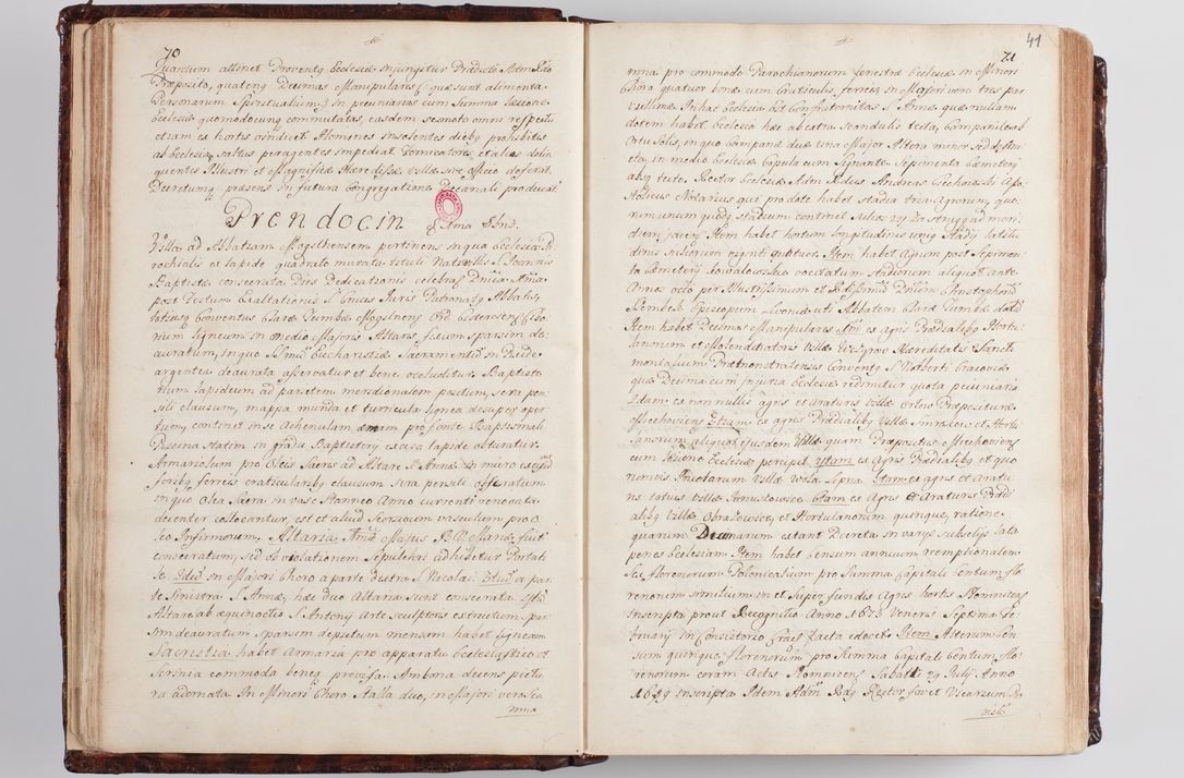 Zdjęcie nr 48 dla obiektu archiwalnego: Wizytacja kanoniczna przeprowadzona w dn. 28 kwietnia 1728 r. przez bpa Michała Kunickiego...