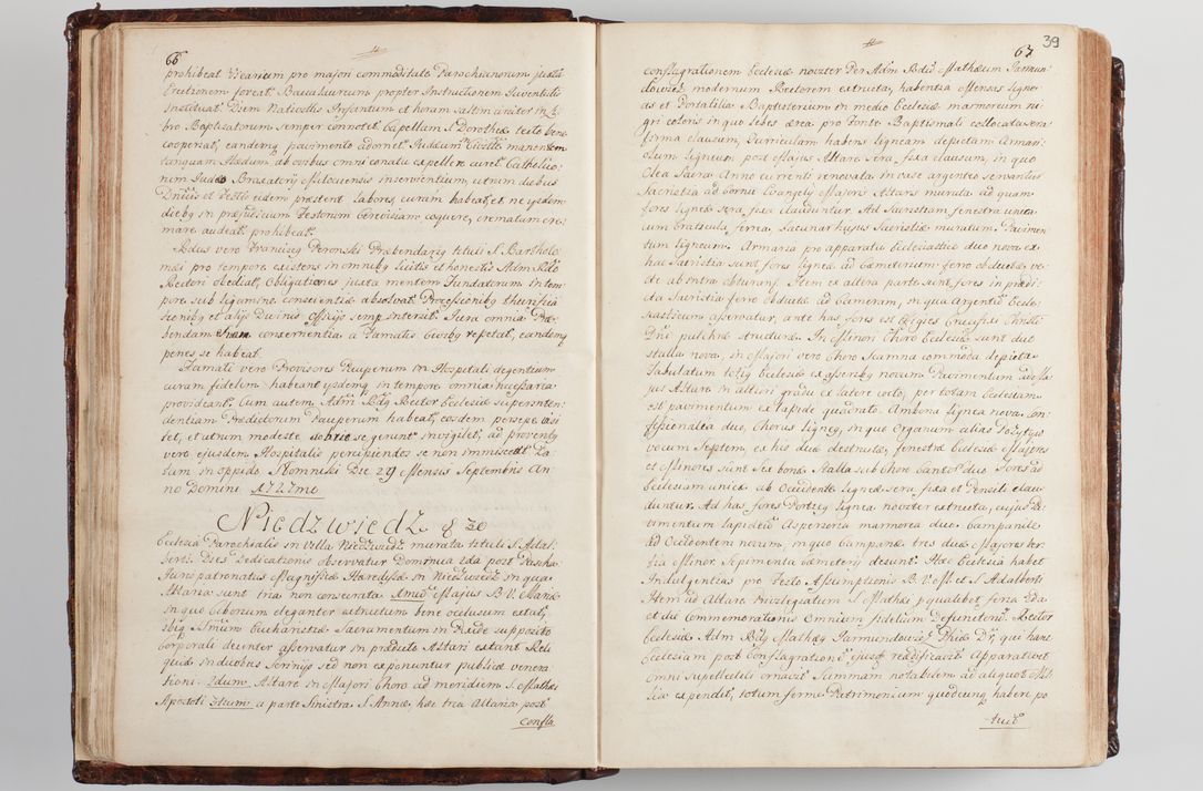 Zdjęcie nr 44 dla obiektu archiwalnego: Wizytacja kanoniczna przeprowadzona w dn. 28 kwietnia 1728 r. przez bpa Michała Kunickiego...