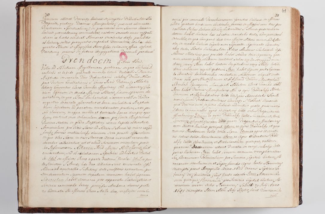 Zdjęcie nr 47 dla obiektu archiwalnego: Wizytacja kanoniczna przeprowadzona w dn. 28 kwietnia 1728 r. przez bpa Michała Kunickiego...