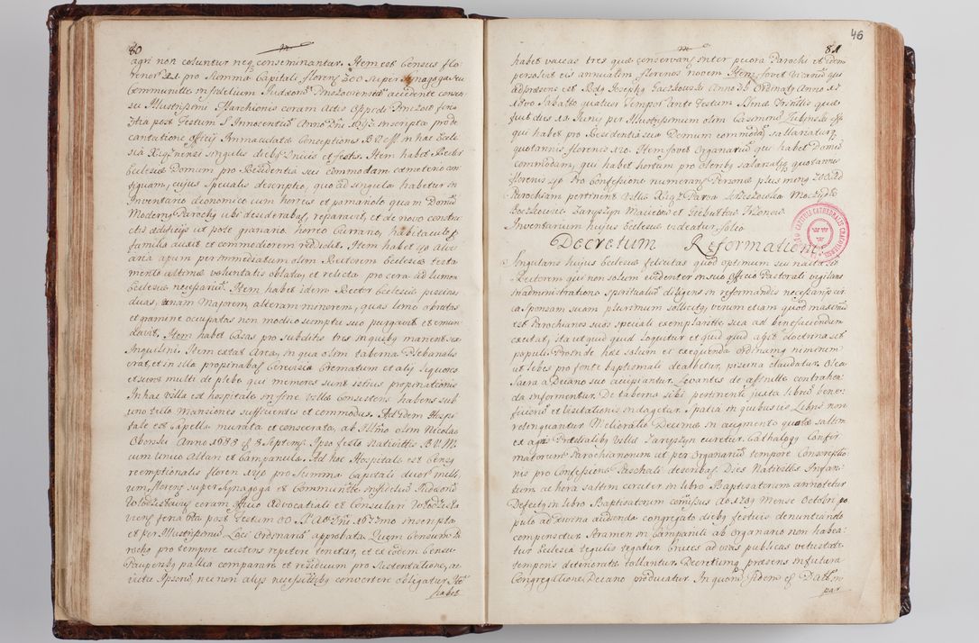 Zdjęcie nr 53 dla obiektu archiwalnego: Wizytacja kanoniczna przeprowadzona w dn. 28 kwietnia 1728 r. przez bpa Michała Kunickiego...