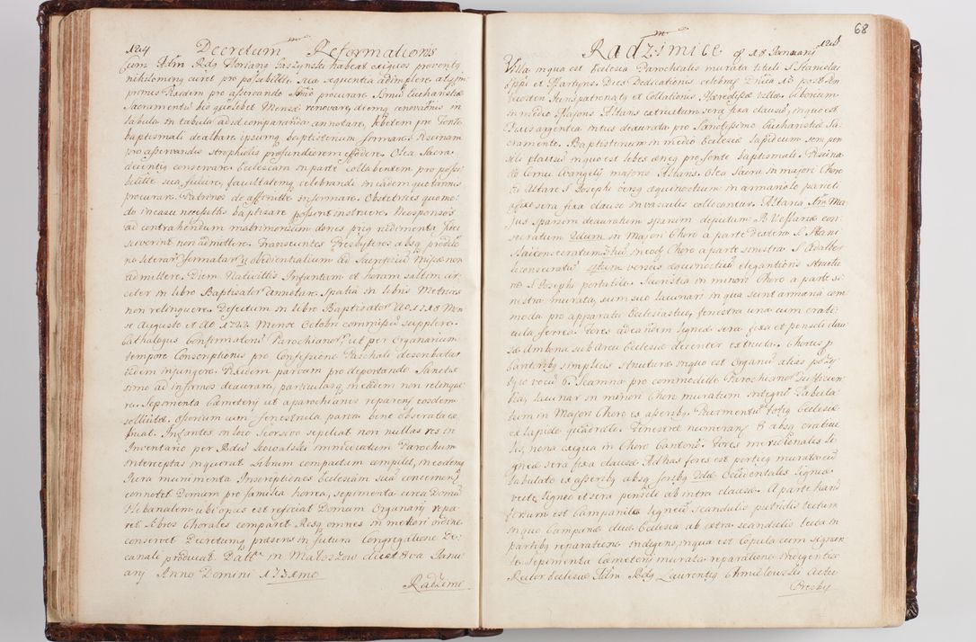 Zdjęcie nr 75 dla obiektu archiwalnego: Wizytacja kanoniczna przeprowadzona w dn. 28 kwietnia 1728 r. przez bpa Michała Kunickiego...