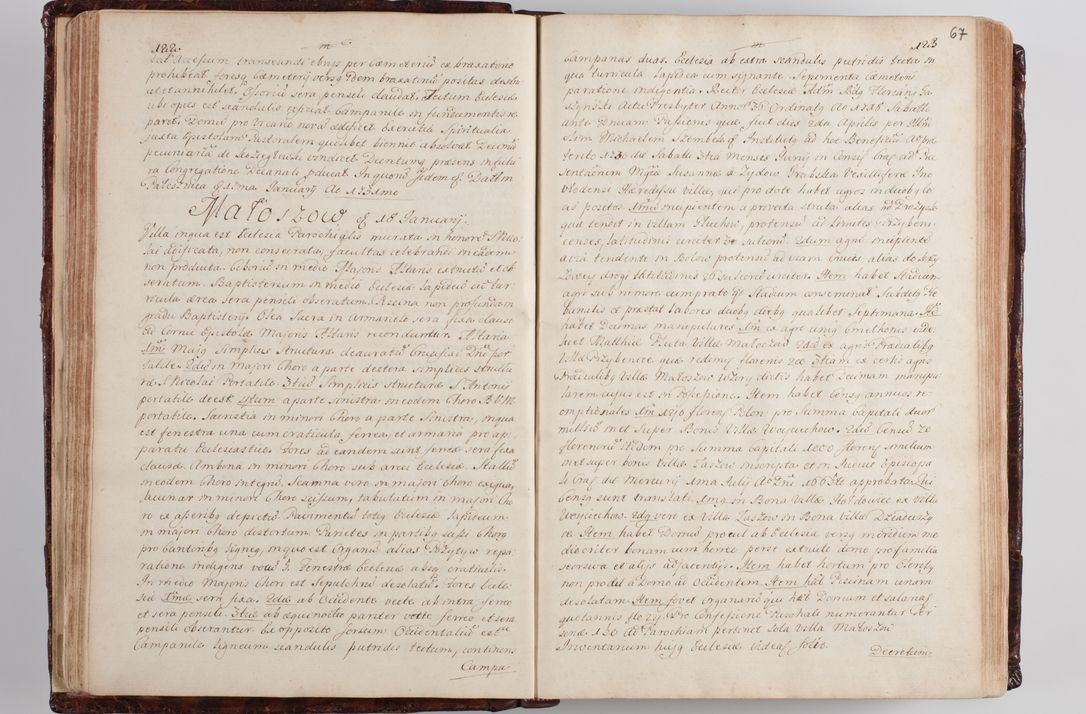 Zdjęcie nr 74 dla obiektu archiwalnego: Wizytacja kanoniczna przeprowadzona w dn. 28 kwietnia 1728 r. przez bpa Michała Kunickiego...