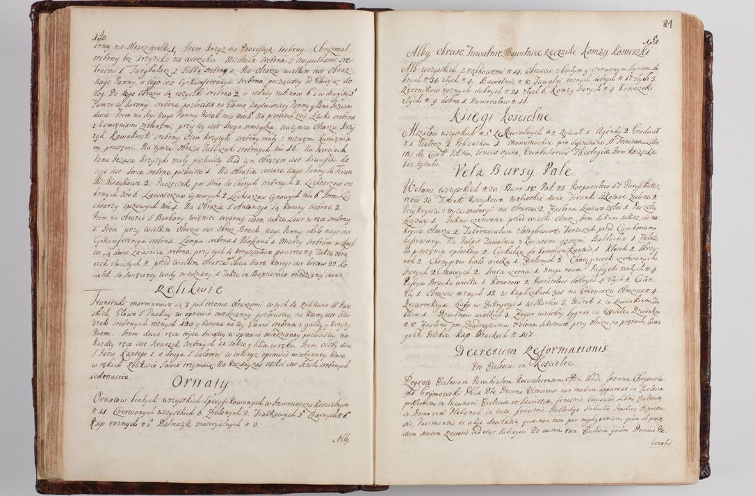 Zdjęcie nr 88 dla obiektu archiwalnego: Wizytacja kanoniczna przeprowadzona w dn. 28 kwietnia 1728 r. przez bpa Michała Kunickiego...