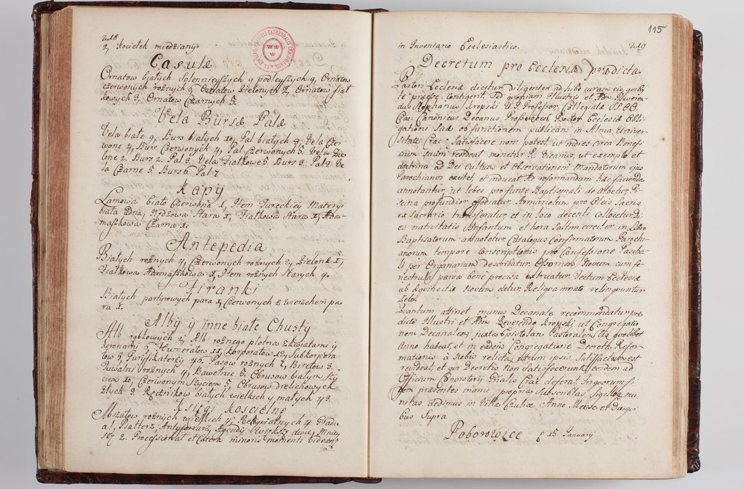 Zdjęcie nr 122 dla obiektu archiwalnego: Wizytacja kanoniczna przeprowadzona w dn. 28 kwietnia 1728 r. przez bpa Michała Kunickiego...