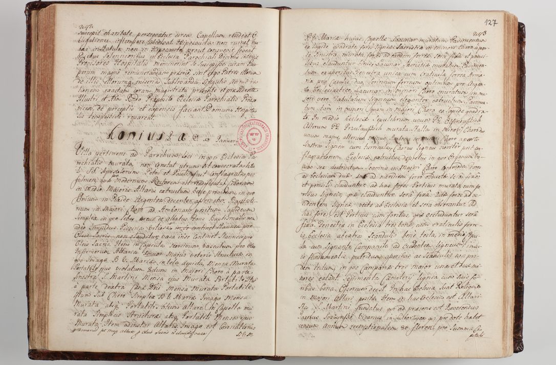 Zdjęcie nr 134 dla obiektu archiwalnego: Wizytacja kanoniczna przeprowadzona w dn. 28 kwietnia 1728 r. przez bpa Michała Kunickiego...