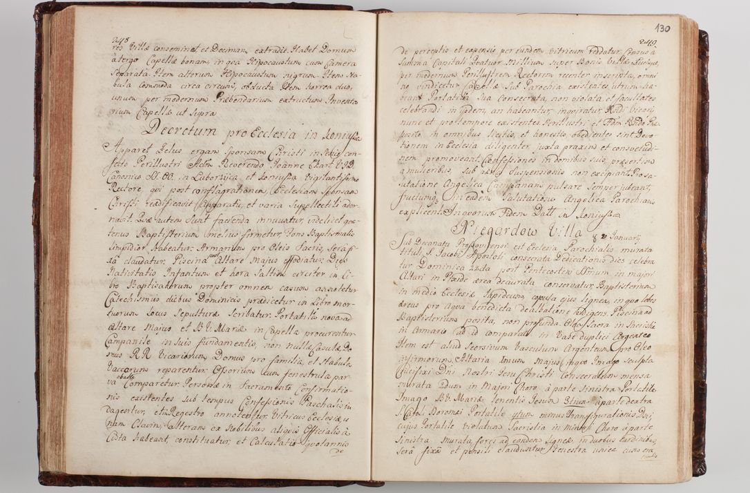 Zdjęcie nr 137 dla obiektu archiwalnego: Wizytacja kanoniczna przeprowadzona w dn. 28 kwietnia 1728 r. przez bpa Michała Kunickiego...