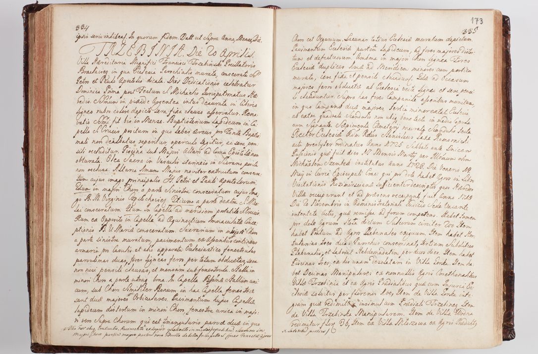 Zdjęcie nr 182 dla obiektu archiwalnego: Wizytacja kanoniczna przeprowadzona w dn. 28 kwietnia 1728 r. przez bpa Michała Kunickiego...