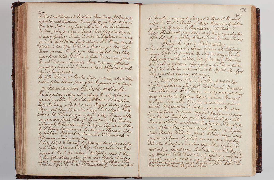 Zdjęcie nr 185 dla obiektu archiwalnego: Wizytacja kanoniczna przeprowadzona w dn. 28 kwietnia 1728 r. przez bpa Michała Kunickiego...