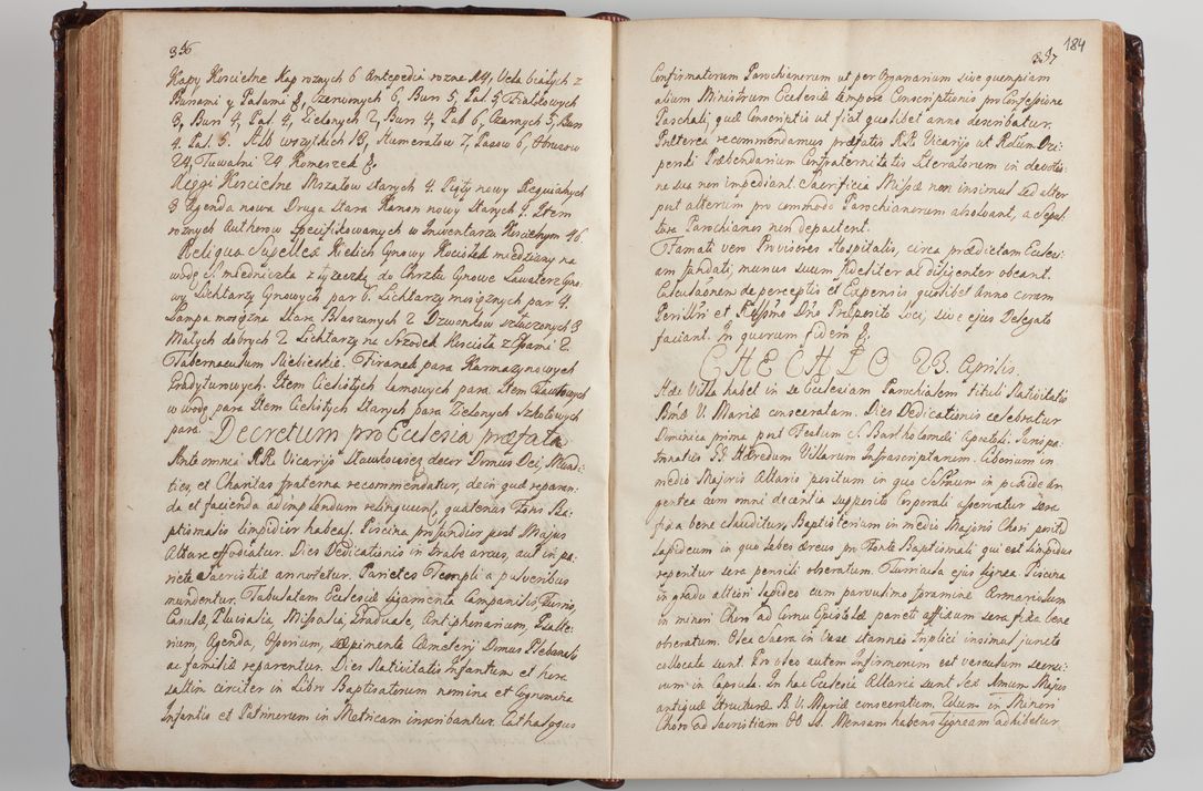 Zdjęcie nr 193 dla obiektu archiwalnego: Wizytacja kanoniczna przeprowadzona w dn. 28 kwietnia 1728 r. przez bpa Michała Kunickiego...