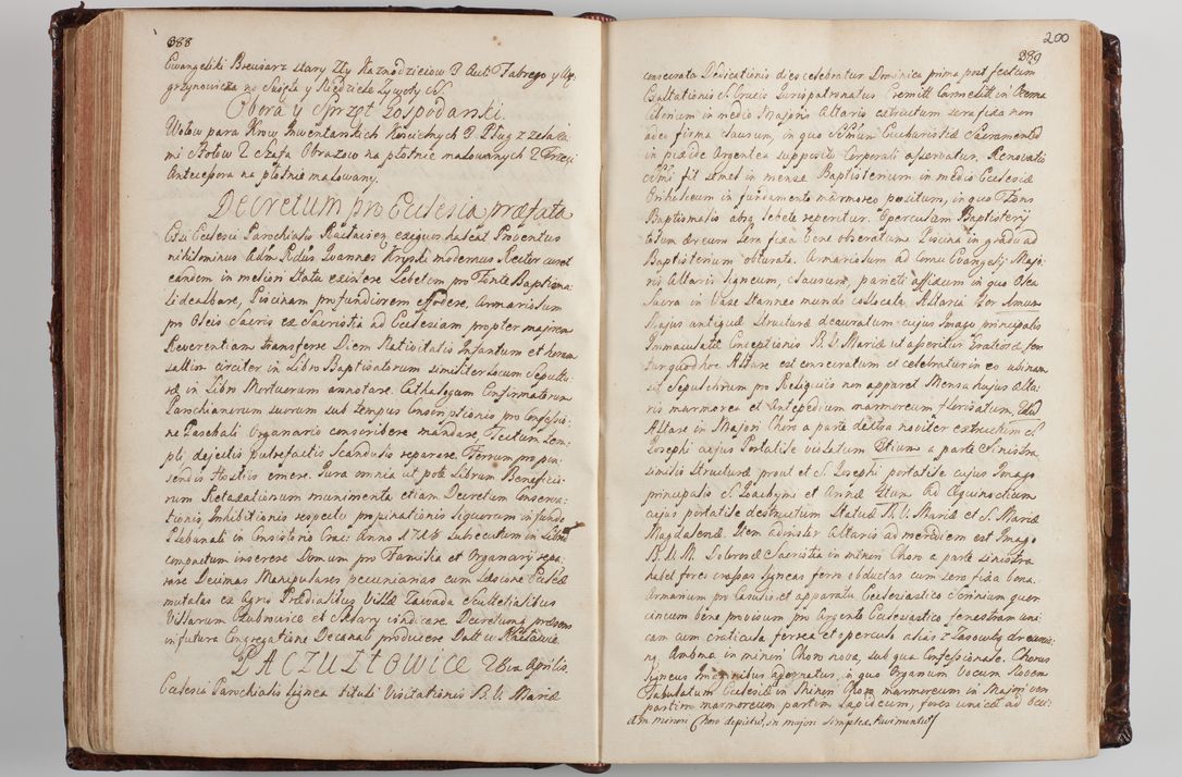 Zdjęcie nr 209 dla obiektu archiwalnego: Wizytacja kanoniczna przeprowadzona w dn. 28 kwietnia 1728 r. przez bpa Michała Kunickiego...