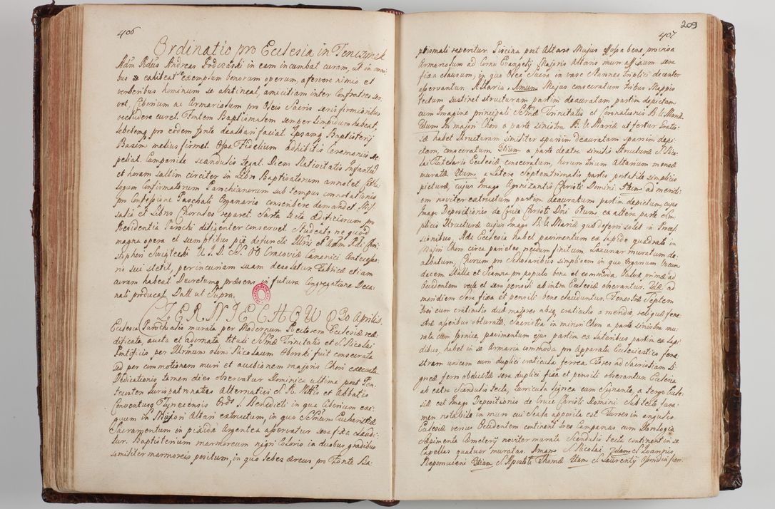 Zdjęcie nr 218 dla obiektu archiwalnego: Wizytacja kanoniczna przeprowadzona w dn. 28 kwietnia 1728 r. przez bpa Michała Kunickiego...