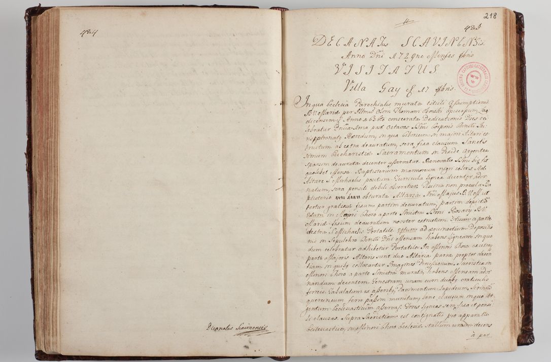 Zdjęcie nr 227 dla obiektu archiwalnego: Wizytacja kanoniczna przeprowadzona w dn. 28 kwietnia 1728 r. przez bpa Michała Kunickiego...