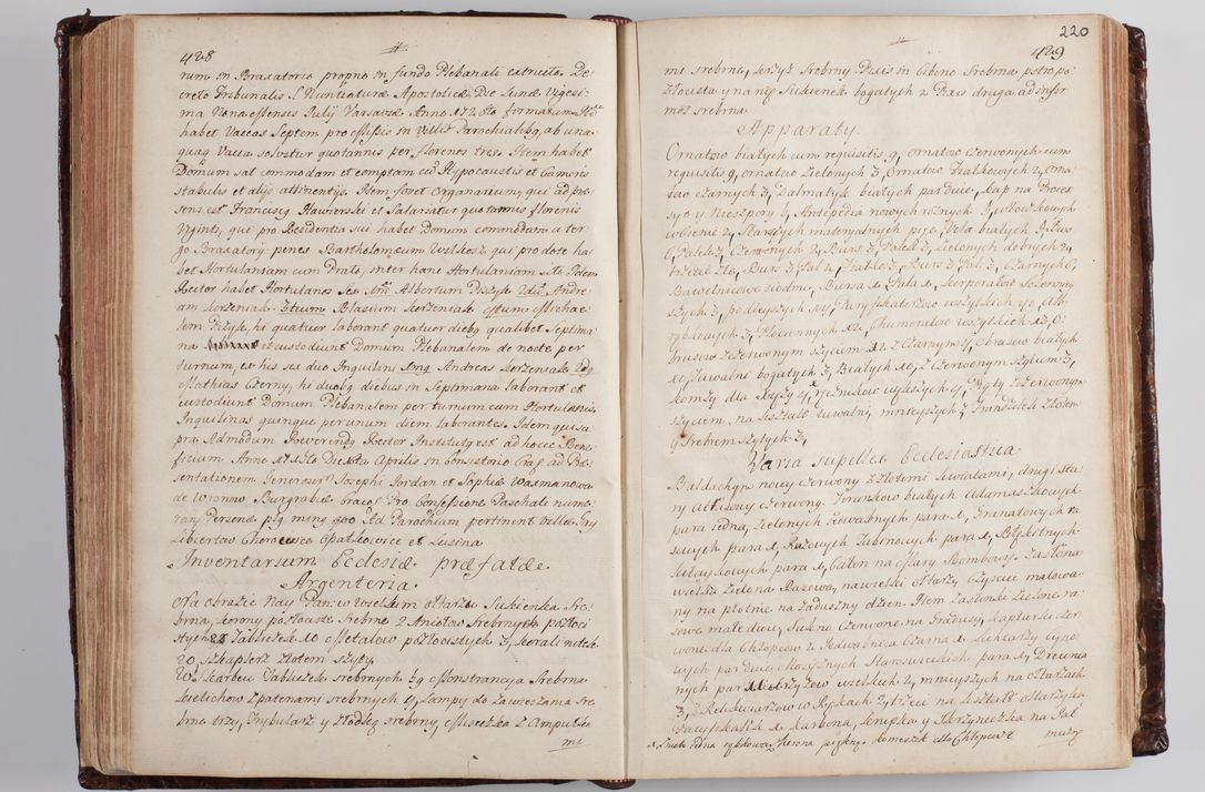 Zdjęcie nr 229 dla obiektu archiwalnego: Wizytacja kanoniczna przeprowadzona w dn. 28 kwietnia 1728 r. przez bpa Michała Kunickiego...