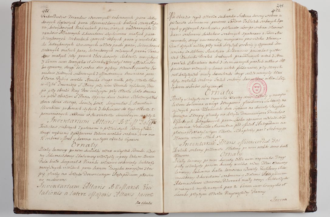 Zdjęcie nr 251 dla obiektu archiwalnego: Wizytacja kanoniczna przeprowadzona w dn. 28 kwietnia 1728 r. przez bpa Michała Kunickiego...