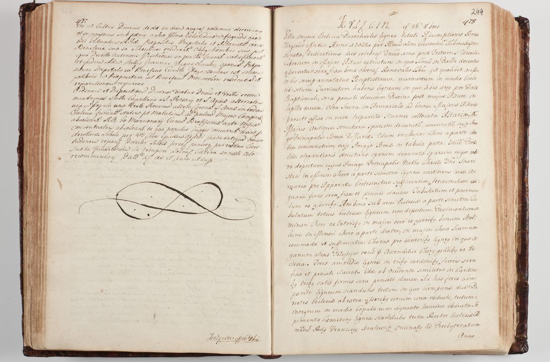 Zdjęcie nr 254 dla obiektu archiwalnego: Wizytacja kanoniczna przeprowadzona w dn. 28 kwietnia 1728 r. przez bpa Michała Kunickiego...