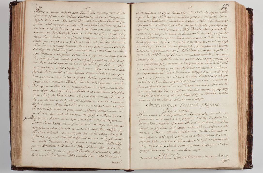 Zdjęcie nr 255 dla obiektu archiwalnego: Wizytacja kanoniczna przeprowadzona w dn. 28 kwietnia 1728 r. przez bpa Michała Kunickiego...