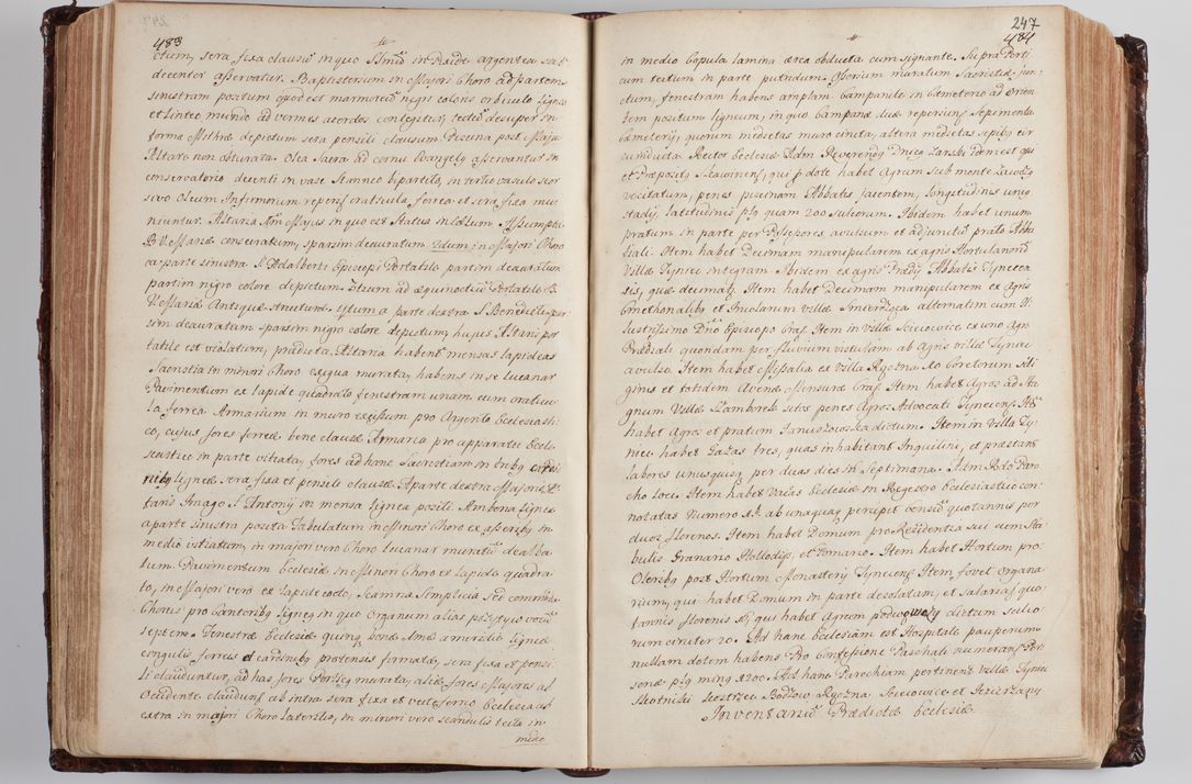 Zdjęcie nr 257 dla obiektu archiwalnego: Wizytacja kanoniczna przeprowadzona w dn. 28 kwietnia 1728 r. przez bpa Michała Kunickiego...