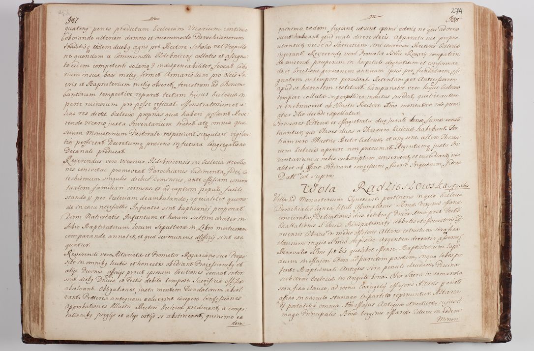 Zdjęcie nr 284 dla obiektu archiwalnego: Wizytacja kanoniczna przeprowadzona w dn. 28 kwietnia 1728 r. przez bpa Michała Kunickiego...