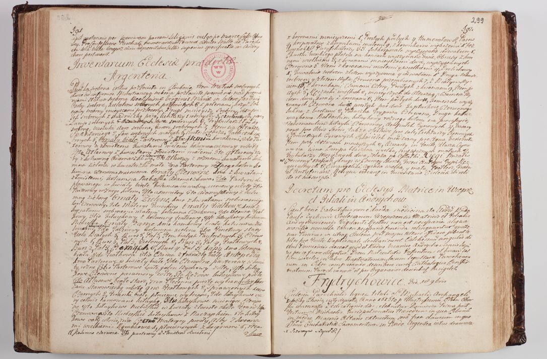 Zdjęcie nr 308 dla obiektu archiwalnego: Wizytacja kanoniczna przeprowadzona w dn. 28 kwietnia 1728 r. przez bpa Michała Kunickiego...