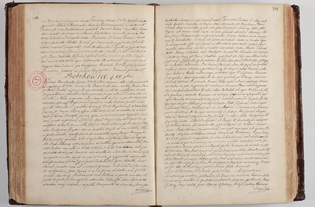 Zdjęcie nr 321 dla obiektu archiwalnego: Wizytacja kanoniczna przeprowadzona w dn. 28 kwietnia 1728 r. przez bpa Michała Kunickiego...