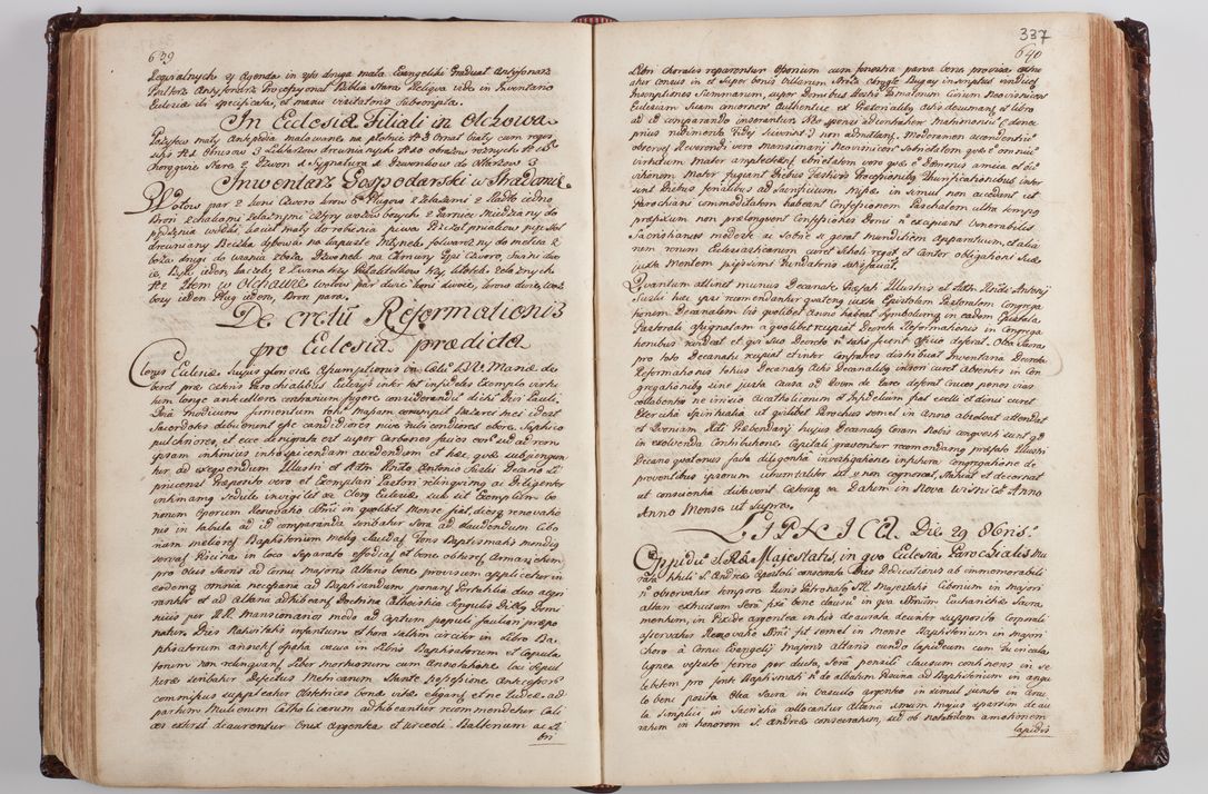 Zdjęcie nr 348 dla obiektu archiwalnego: Wizytacja kanoniczna przeprowadzona w dn. 28 kwietnia 1728 r. przez bpa Michała Kunickiego...