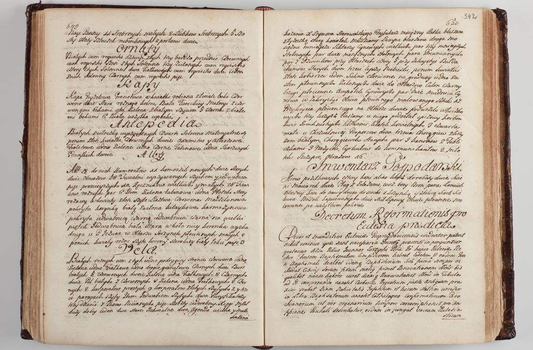 Zdjęcie nr 354 dla obiektu archiwalnego: Wizytacja kanoniczna przeprowadzona w dn. 28 kwietnia 1728 r. przez bpa Michała Kunickiego...