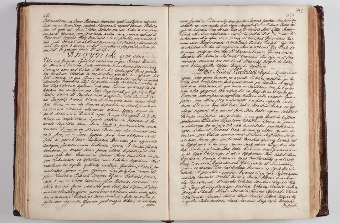 Zdjęcie nr 355 dla obiektu archiwalnego: Wizytacja kanoniczna przeprowadzona w dn. 28 kwietnia 1728 r. przez bpa Michała Kunickiego...