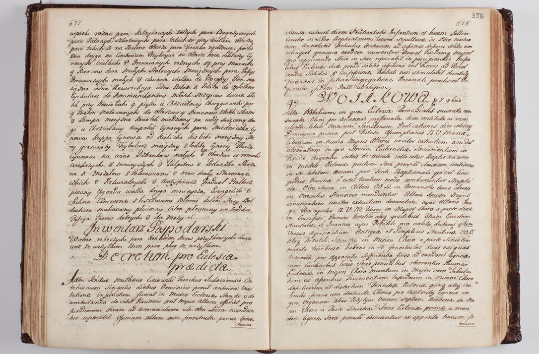 Zdjęcie nr 368 dla obiektu archiwalnego: Wizytacja kanoniczna przeprowadzona w dn. 28 kwietnia 1728 r. przez bpa Michała Kunickiego...